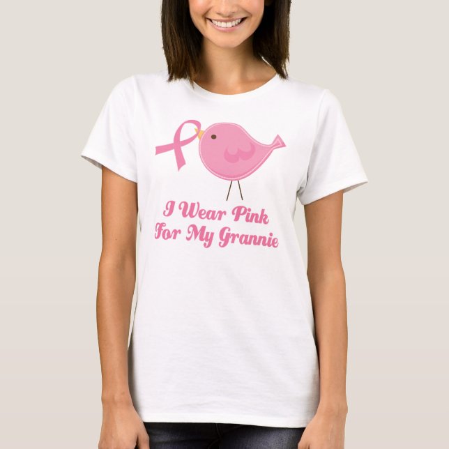 I Wear Pink For My Grannie T-Shirt (Front)