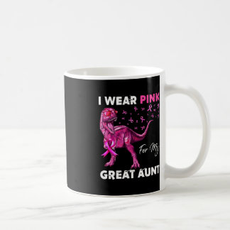 I Wear Pink For My Great Aunt Breast Cancer Awaren Coffee Mug