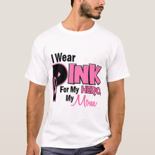 I Wear Pink For My Mum 19 BREAST CANCER T-Shirt
