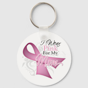 I Wear Pink For My Mum Breast Cancer Awareness Key Ring