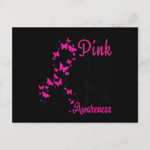 I Wear Pink for My Mum Breast Cancer Awareness Wom Postcard