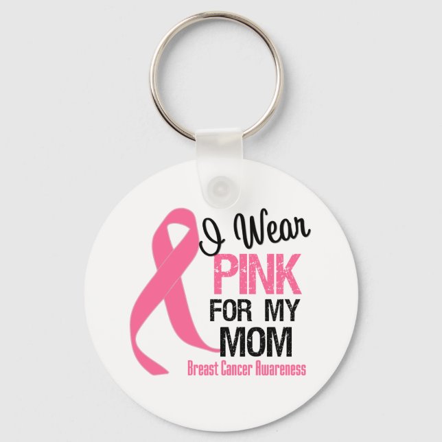 I Wear Pink For My Mum Key Ring (Front)