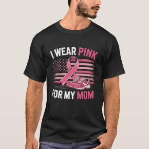 I Wear Pink For My Mum Sneakers American Flag 