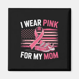 I Wear Pink For My Mum Sneakers Usa Flag Kids Mens Magnet