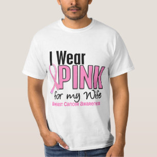 I Wear Pink For My Wife 10 Breast Cancer T-Shirt