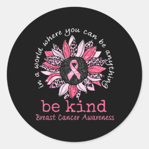 I Wear Pink For Someone Special Breast Cancer Awar Classic Round Sticker