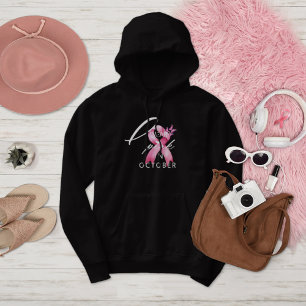 I Wear Pink in October Breast Cancer Awareness Hoodie