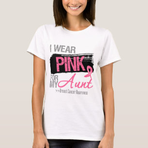 I Wear Pink Ribbon For My Aunt Breast Cancer T-Shirt