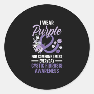 I Wear Puprle For Someone I Miss Everyday Classic Round Sticker