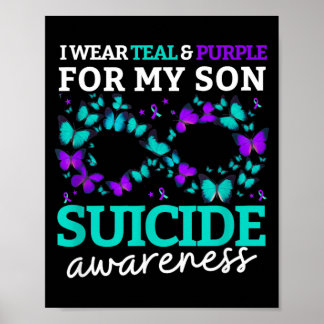 I Wear Purple And Teal For My Son Prevention 2025 Poster