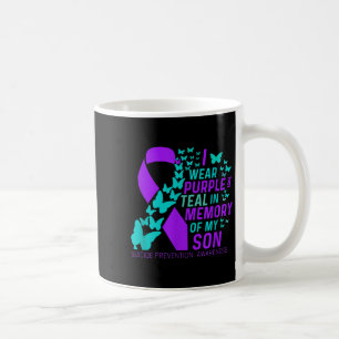 I Wear Purple And Teal For My Son Suicide Preventi Coffee Mug