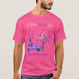 I Wear Purple Eating Disorders Awareness Gnomes Tr T-Shirt