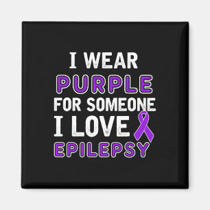 I Wear Purple - Epilepsy Awareness Magnet