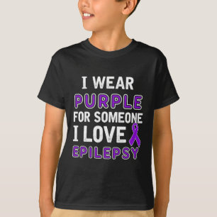 I Wear Purple - Epilepsy Awareness  T-Shirt