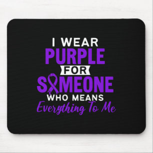 I Wear Purple Epilepsy Epilepsia Epileptic Seizure Mouse Mat
