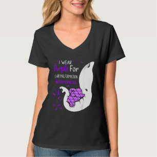 I Wear Purple For Chiari Malformation Awareness El T-Shirt