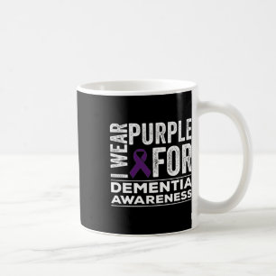 I Wear Purple For Dementia Awareness Heimerheimer Coffee Mug