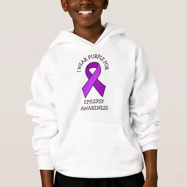 I Wear Purple for Epilepsy Awareness    (Front)
