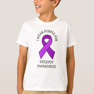 I Wear Purple for Epilepsy Awareness     T-Shirt