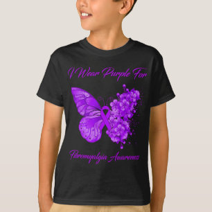 I Wear Purple For Fibromyalgia Awareness 2  T-Shirt