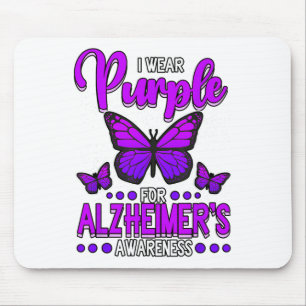 I Wear Purple For Heimers Awareness _1 Mouse Mat