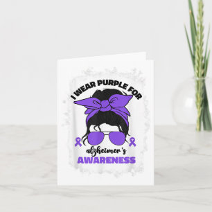I Wear Purple For Heimers Awareness Month Heimer _ Card