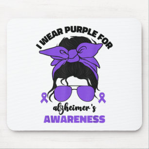 I Wear Purple For Heimers Awareness Month Heimer _ Mouse Mat