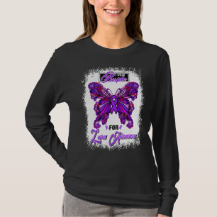 I Wear Purple For Lupus Awareness Butterfly Ribbon T-Shirt