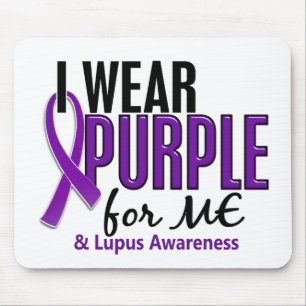 I Wear Purple For ME 10 Lupus Mouse Mat