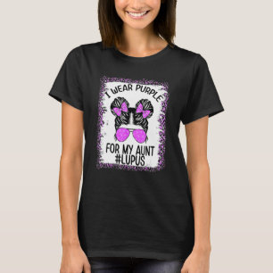 I Wear Purple For My Aunt Lupus Awareness Survivor T-Shirt