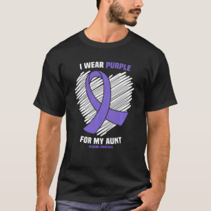 I Wear Purple For My Aunt Migraine Awareness T-Shirt