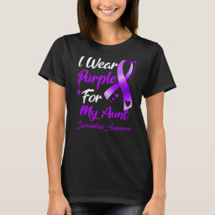 I Wear Purple For My Aunt Sarcoidosis Awareness T-Shirt