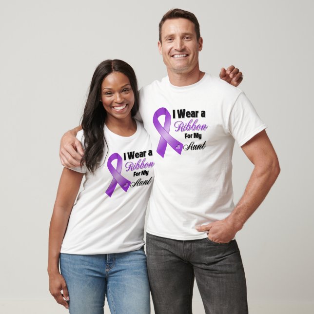 I Wear Purple For My Aunt T-Shirt (Unisex)