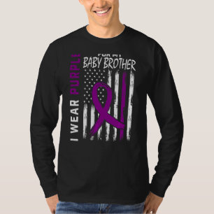 I Wear Purple For My Baby Brother Lupus Awareness T-Shirt