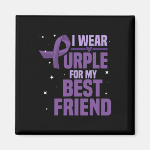 I Wear Purple For My Best Friend Epilepsy Awarenes Magnet