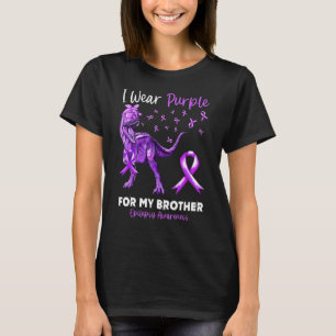 I Wear Purple For My Brother Epilepsy Awareness Di T-Shirt
