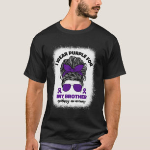 I Wear Purple For My Brother Epilepsy Awareness Mo T-Shirt