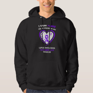 I Wear Purple For My Brother In Law  Lupus Awarene Hoodie
