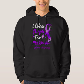 I Wear Purple For My Brother Lupus Awareness Hoodie