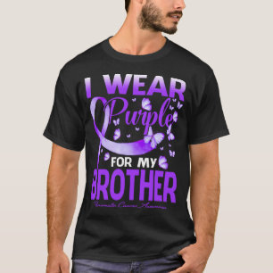 I Wear Purple For My Brother Pancreatic Cancer T-Shirt