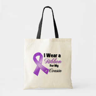 I Wear Purple For My Cousin Tote Bag