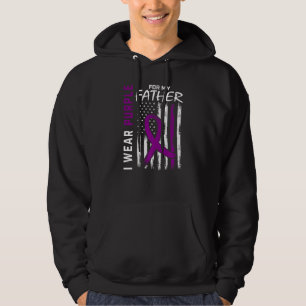 I Wear Purple For My Dad Father Epilepsy Awareness Hoodie
