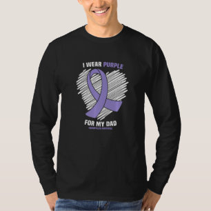 I Wear Purple For My Dad Fibromyalgia Awareness T-Shirt