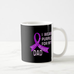 I Wear Purple For My Dad Heimerheimer's Disease Aw Coffee Mug