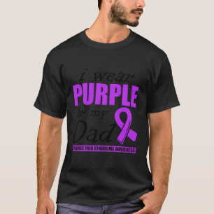 I Wear Purple For My Dad Pain Warrior Crps Awarene T-Shirt