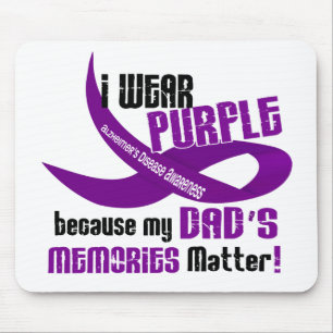 I Wear Purple For My Dad’s Memories 33DAD Mouse Mat