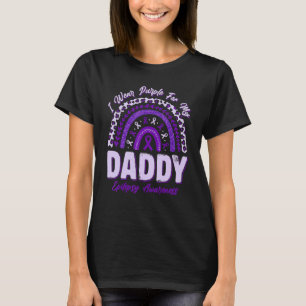 I Wear Purple For My Daddy Epilepsy Awareness Rain T-Shirt