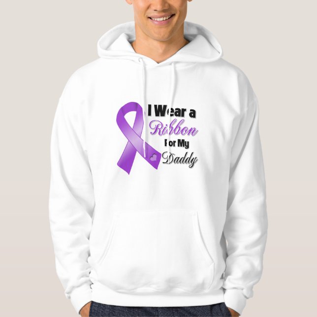 I Wear Purple For My Daddy.png Hoodie (Front)