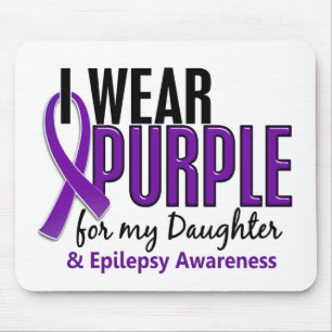 I Wear Purple For My Daughter 10 Epilepsy Mouse Mat