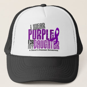 I Wear Purple For My Daughter 6 Crohn’s Disease Trucker Hat